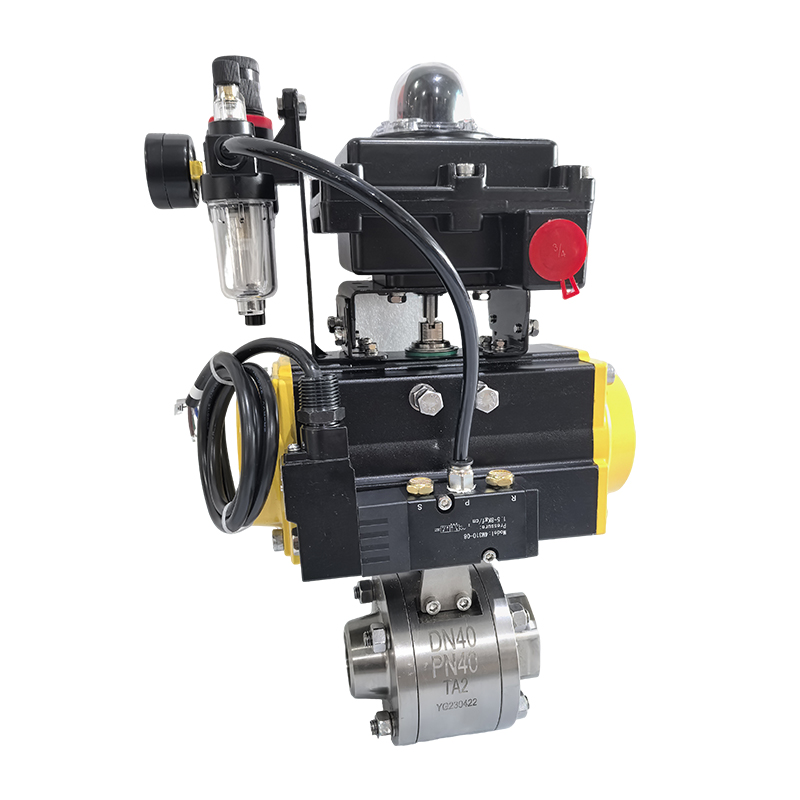 鈦氣動非標對焊螺紋球閥